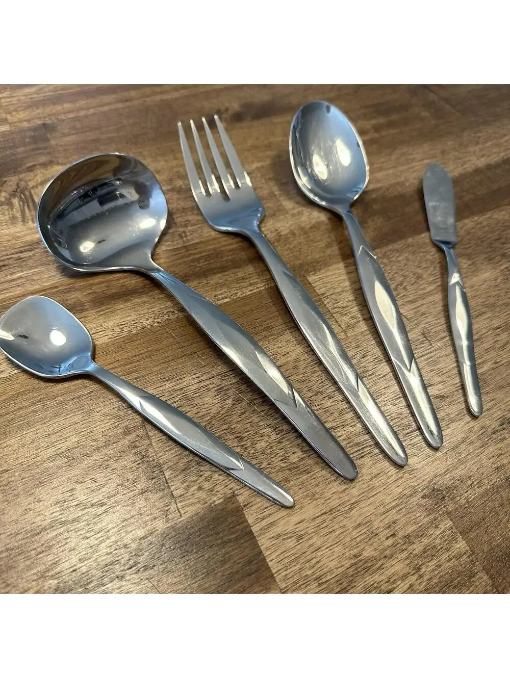 Cutco USA/Mexico Stainless Steel 5 Pc. Serving Set Includes Sugar Spoon VGC